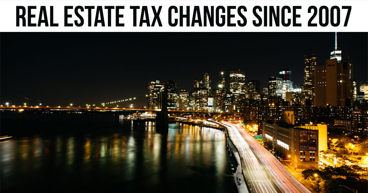 Changes to Real Estate Tax Rates Over Time